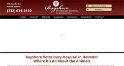 Desktop Screenshot of bayshore-vet.com