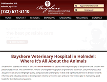 Tablet Screenshot of bayshore-vet.com